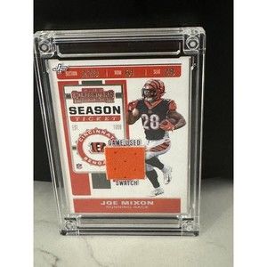 2019 Panini Contenders‎ Joe Mixon Jersey Fusion Card - Game Used Swatch Bengals